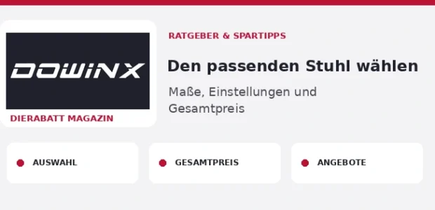 Dowinx – Den passenden Stuhl wählen