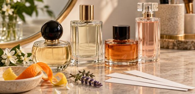 Redaktionelle Illustration zum Parfum Traum Kaufratgeber